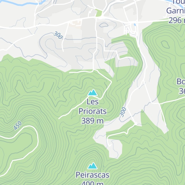 Map of Les Priorats