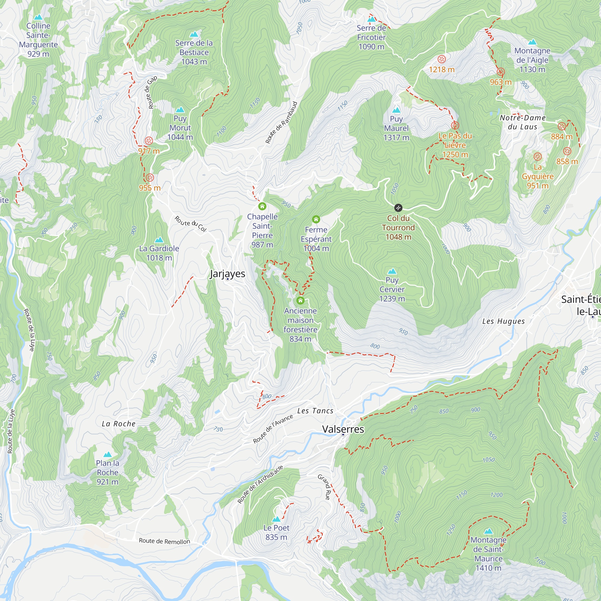 Ancienne maison forestière map