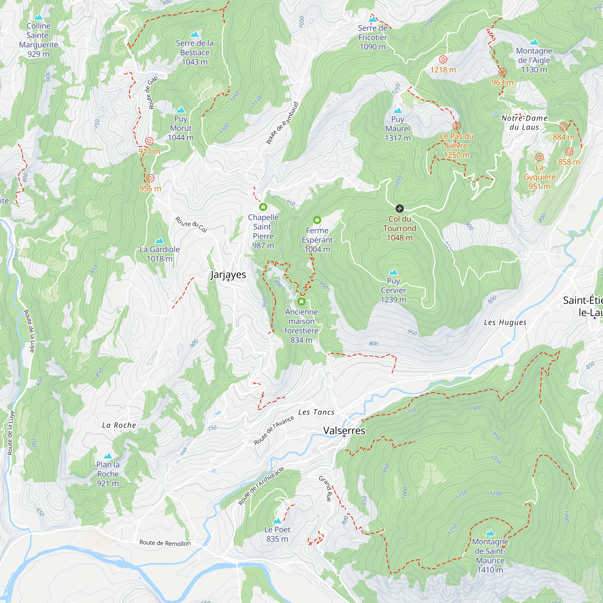 Ancienne maison forestière map