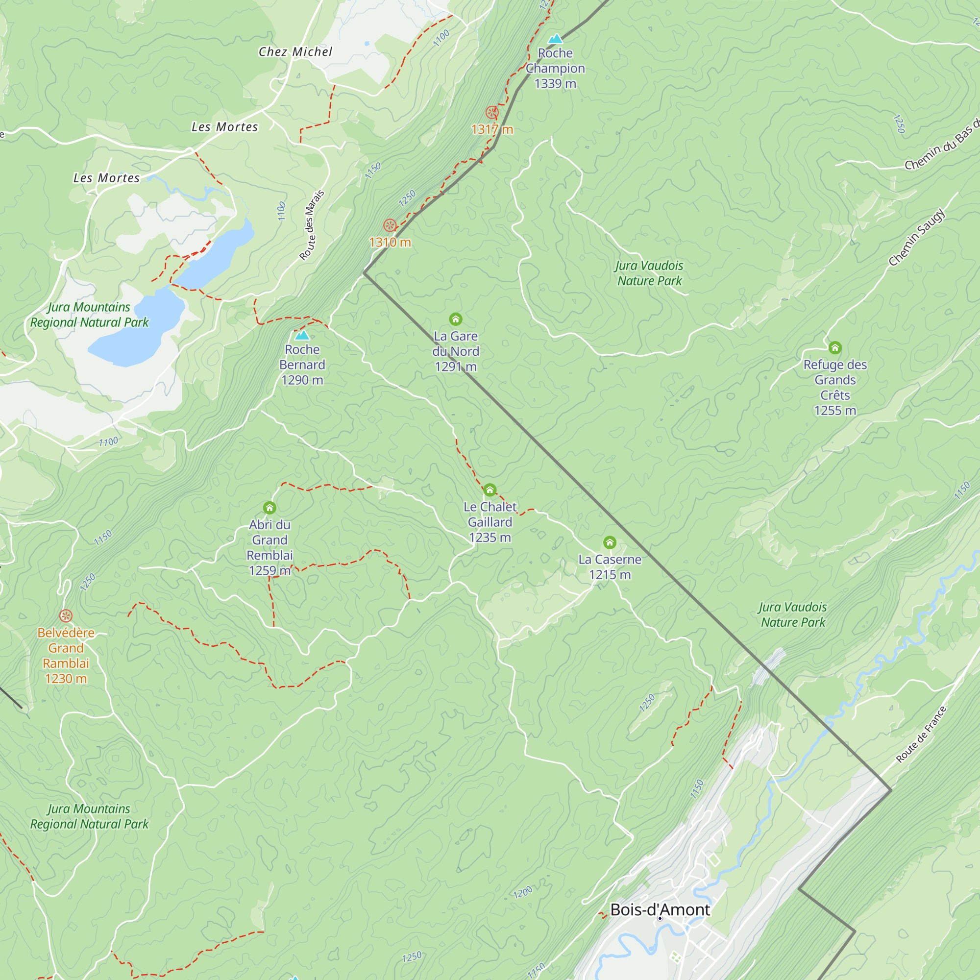 Le Chalet Gaillard map