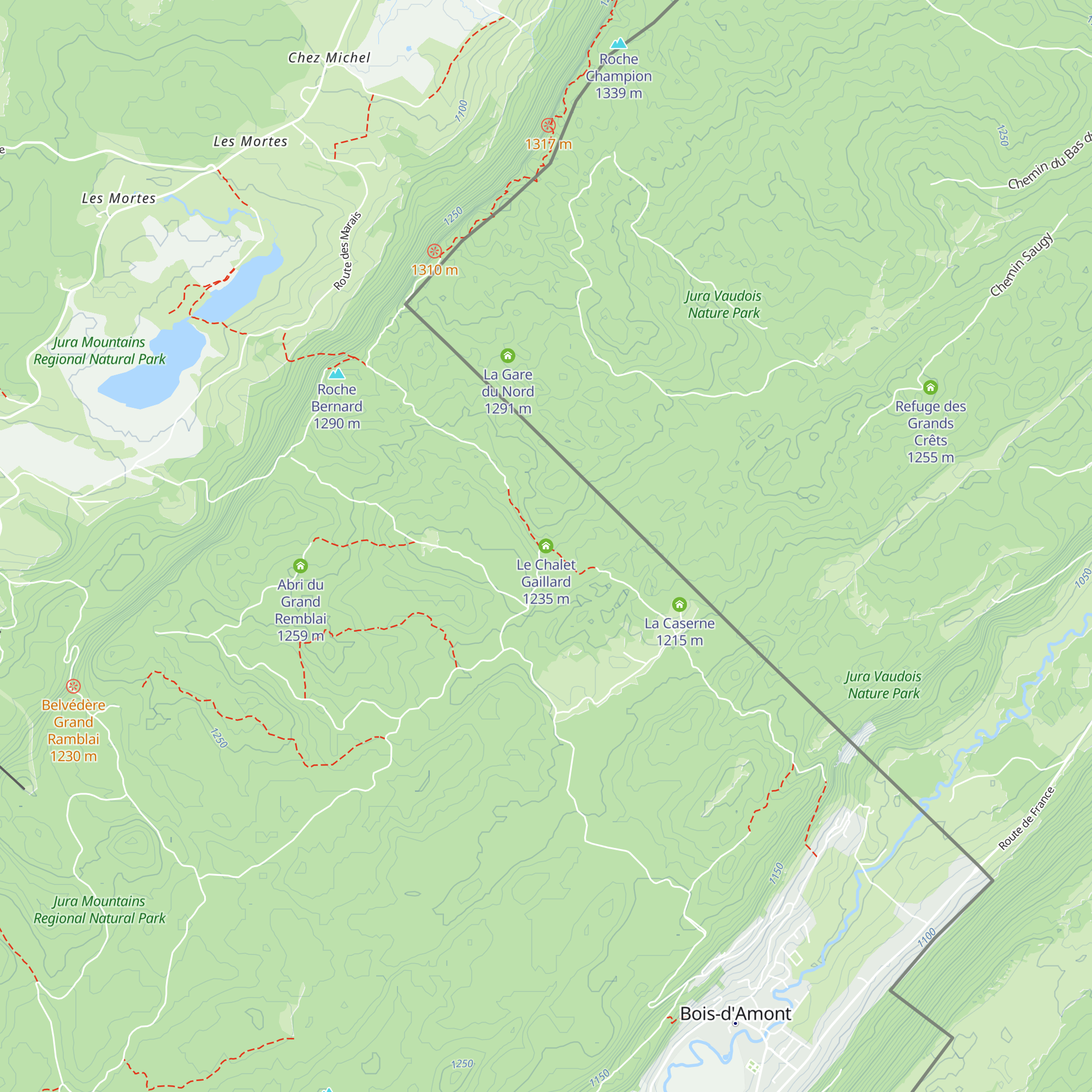 Le Chalet Gaillard map