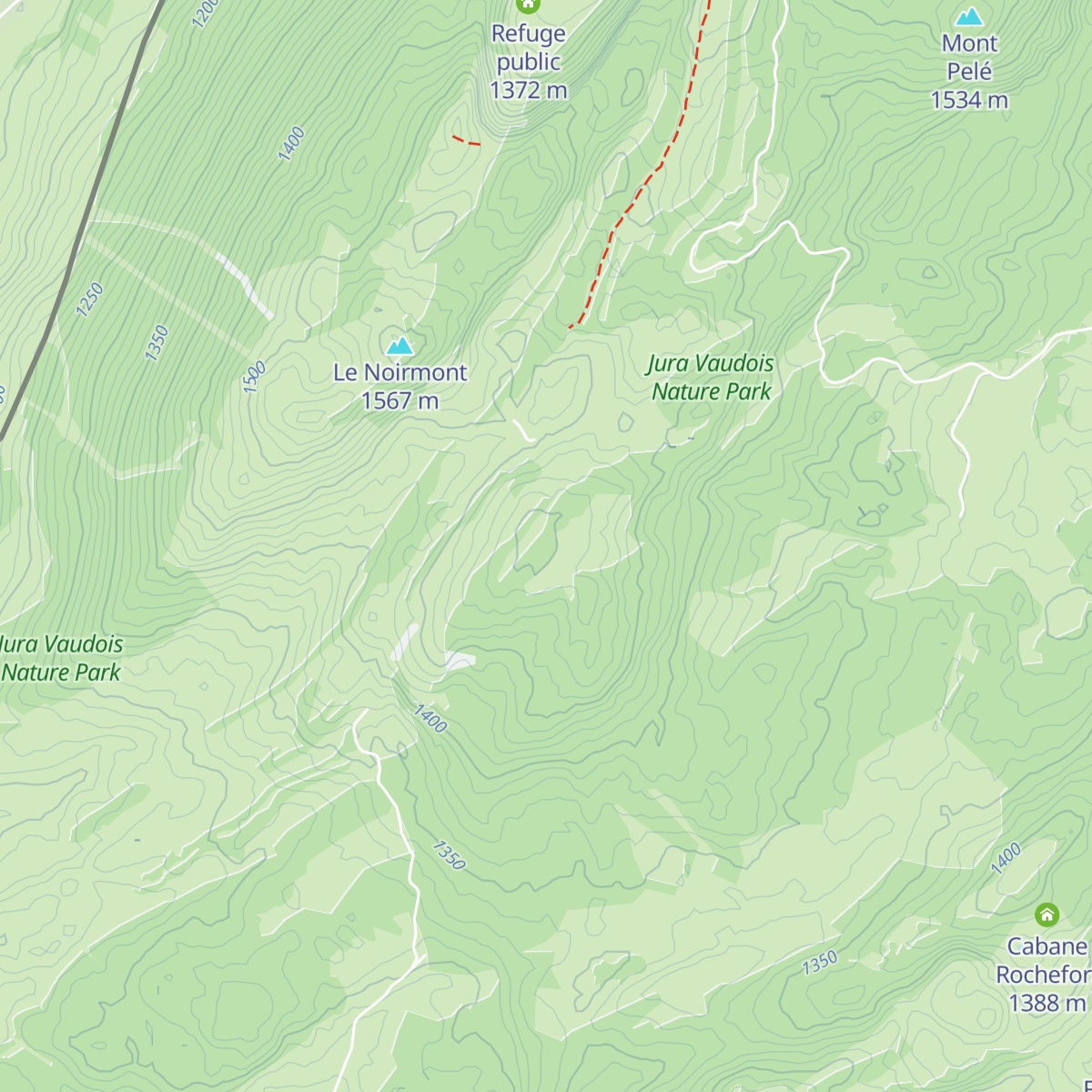 Cabane du Carroz (CAS) map