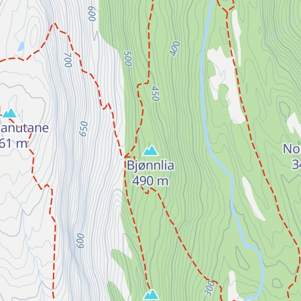 Map of Bjønnlia