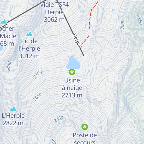 Map of Usine à neige