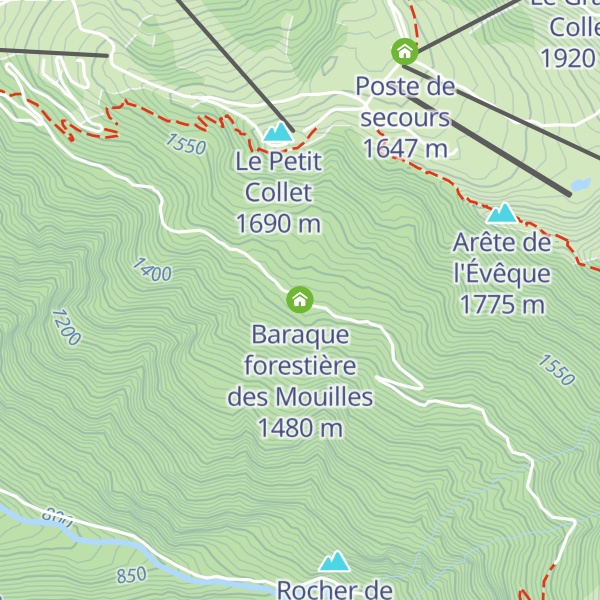 Map of Baraque forestière des Mouilles