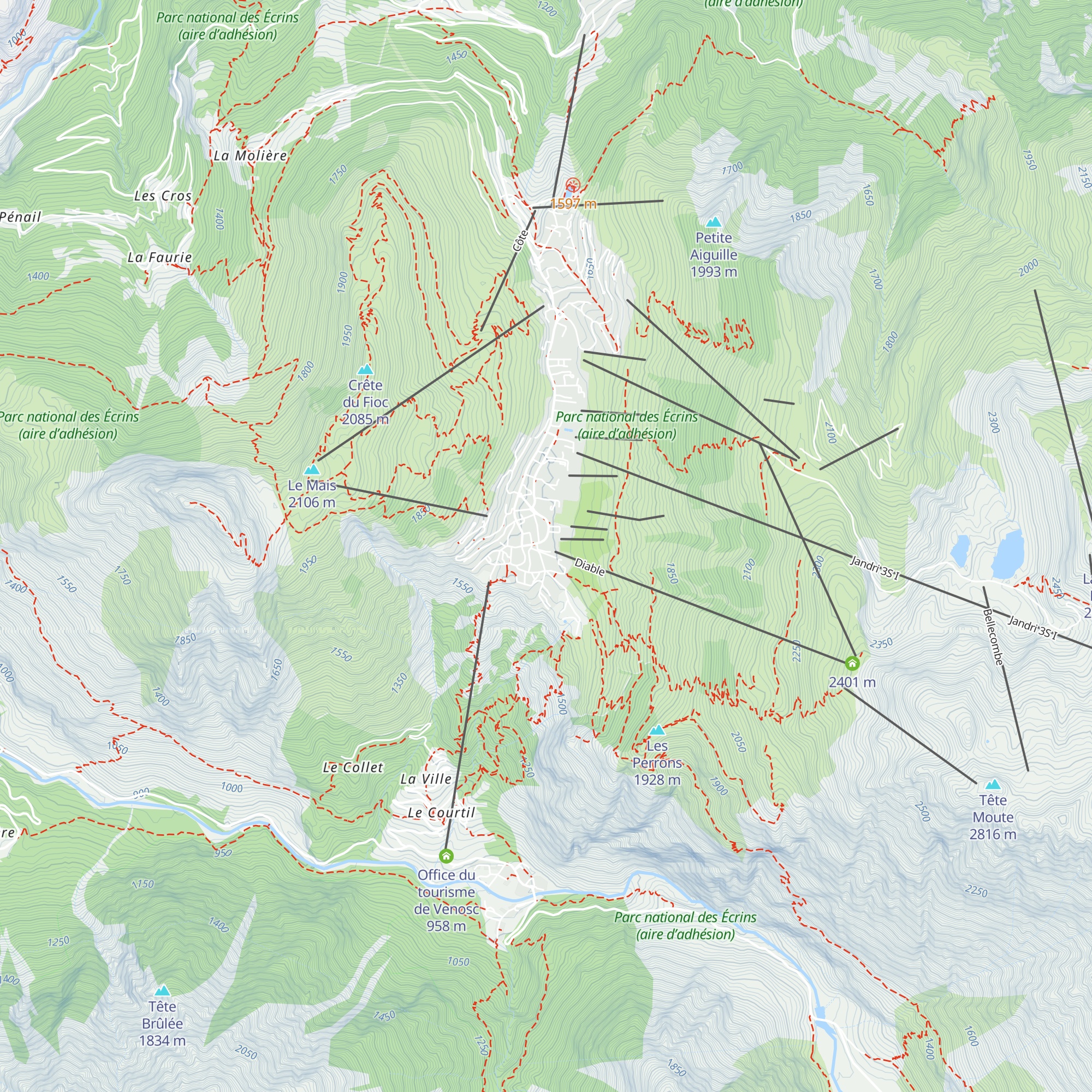 Le Diable map