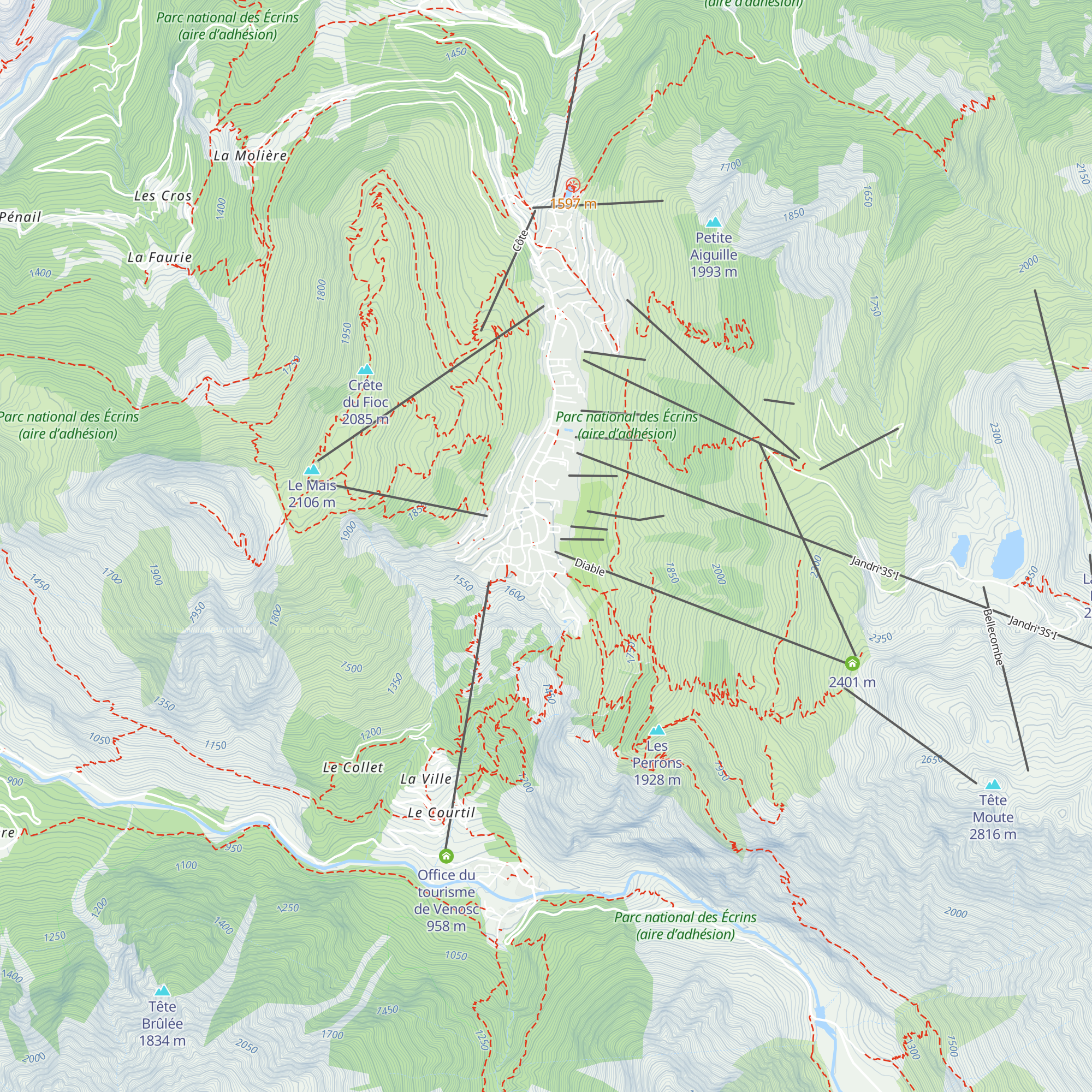 Le Diable map
