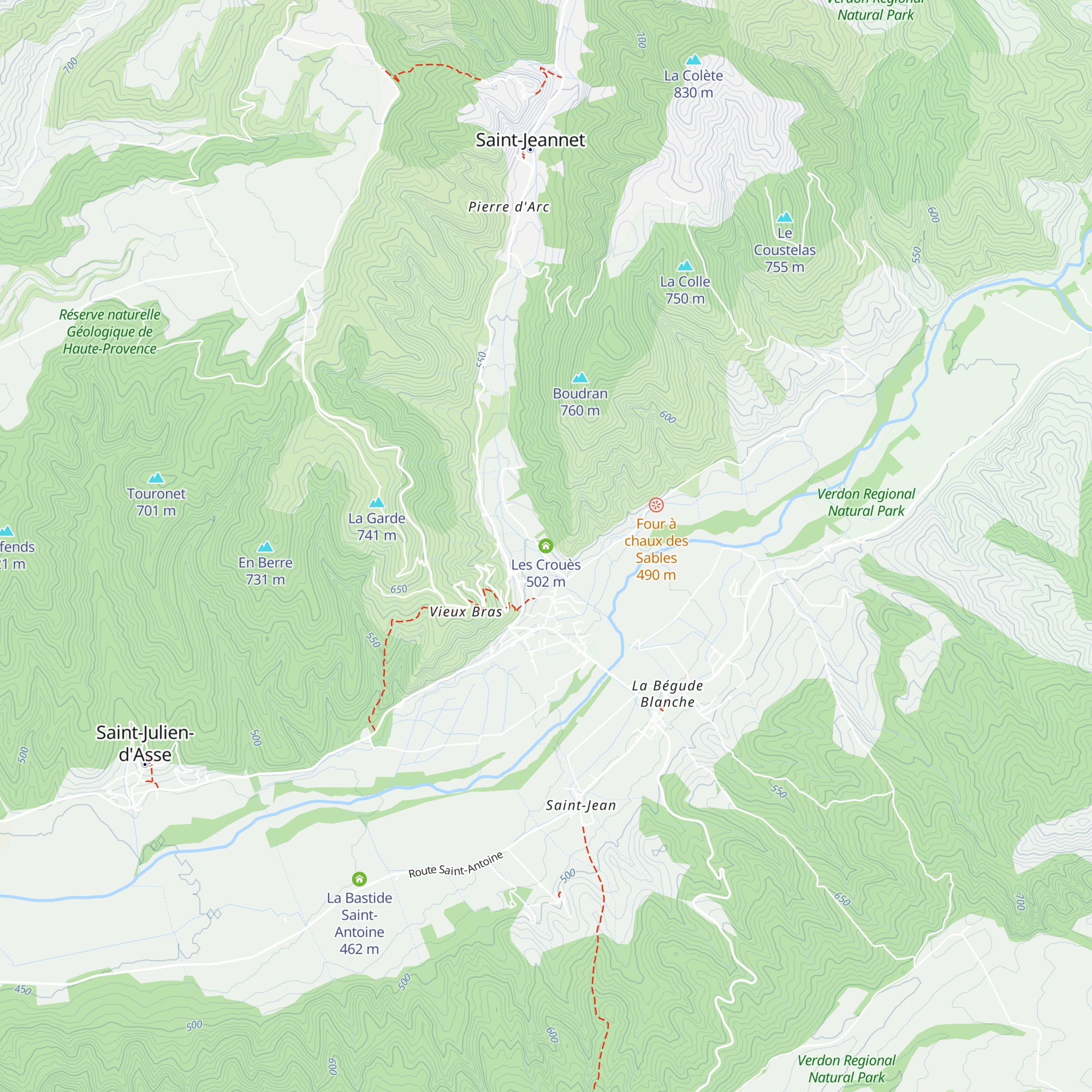 Les Crouès map
