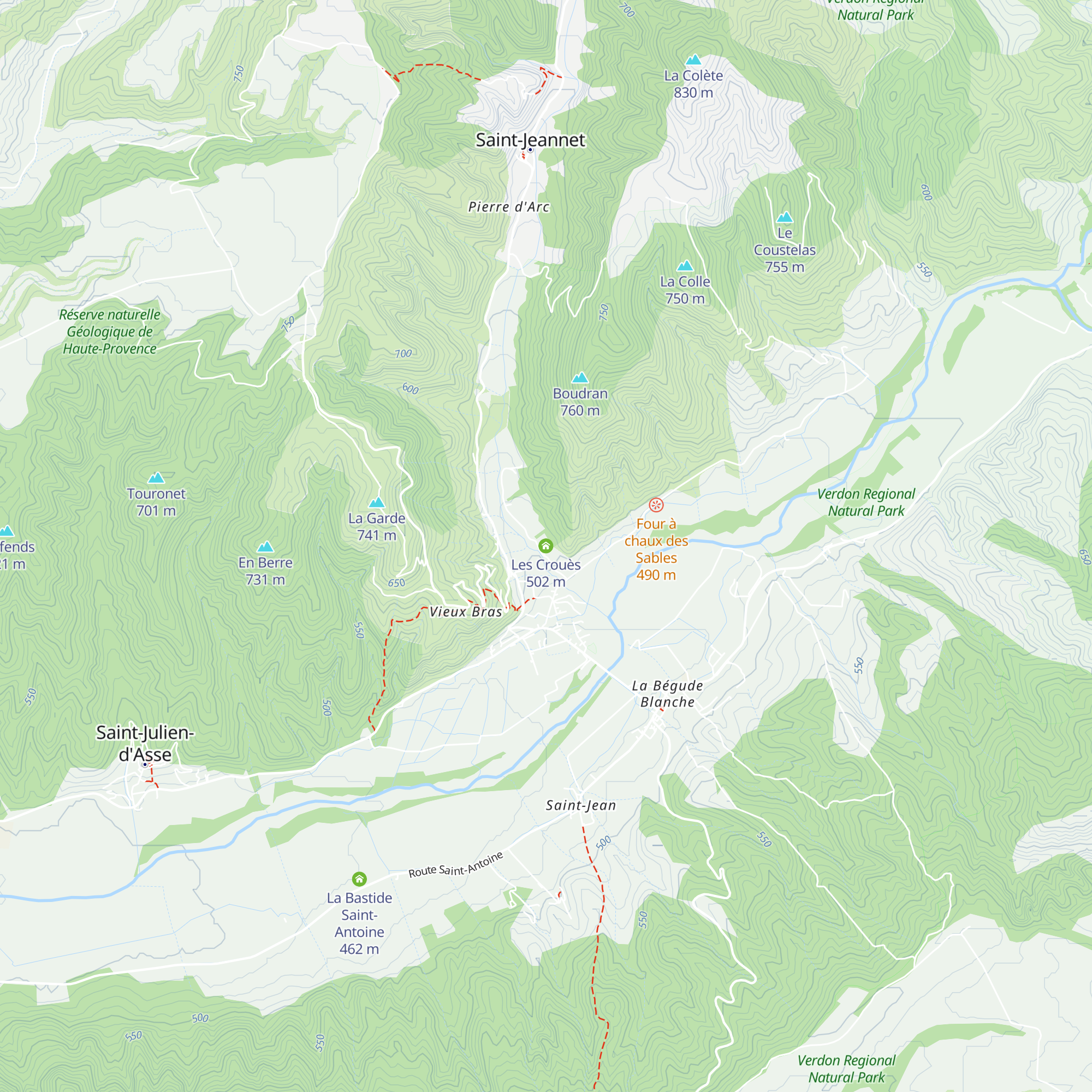 Les Crouès map