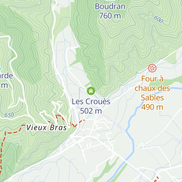 Map of Les Crouès