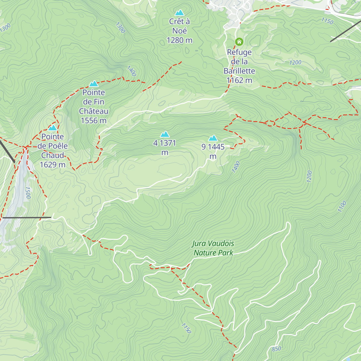 Chalet de la Combe Gelée map