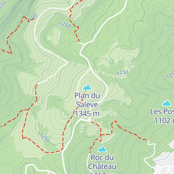 Map of Plan du Salève