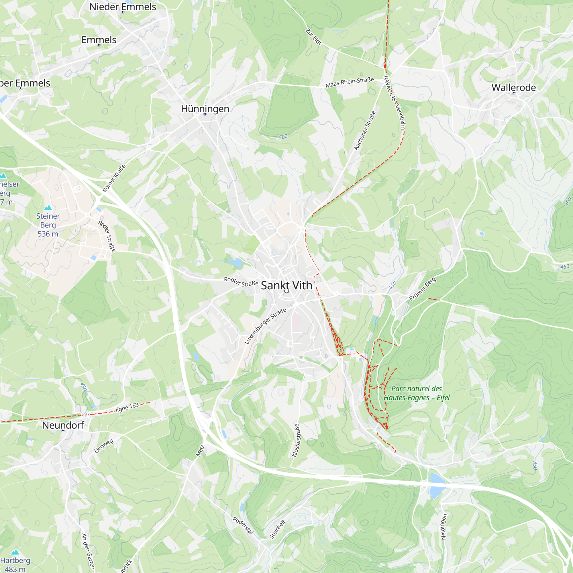 Tourist Info St.Vith map