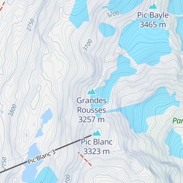 Map of Grandes Rousses