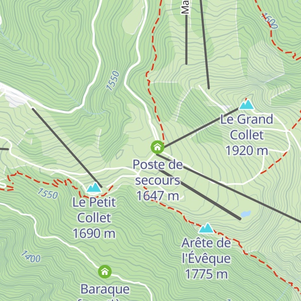 Map of Le Very