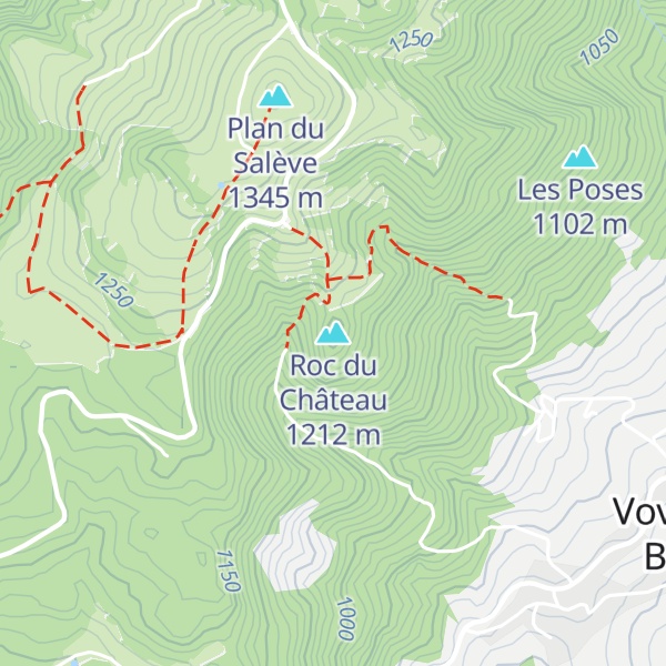 Map of Roc du Château