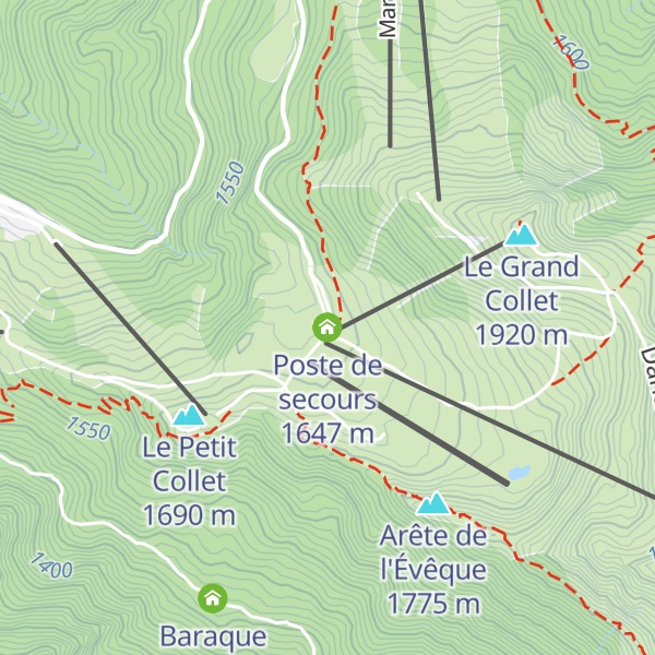 Map of Poste de secours