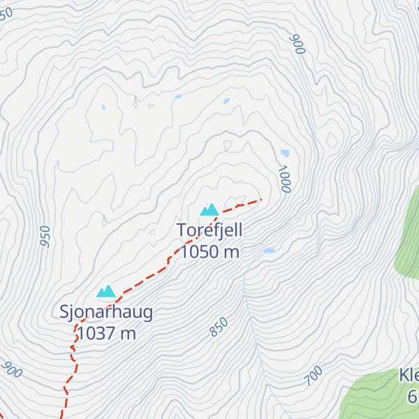 Map of Torefjell