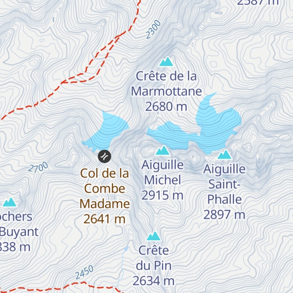 Map of Aiguille de Marcieu