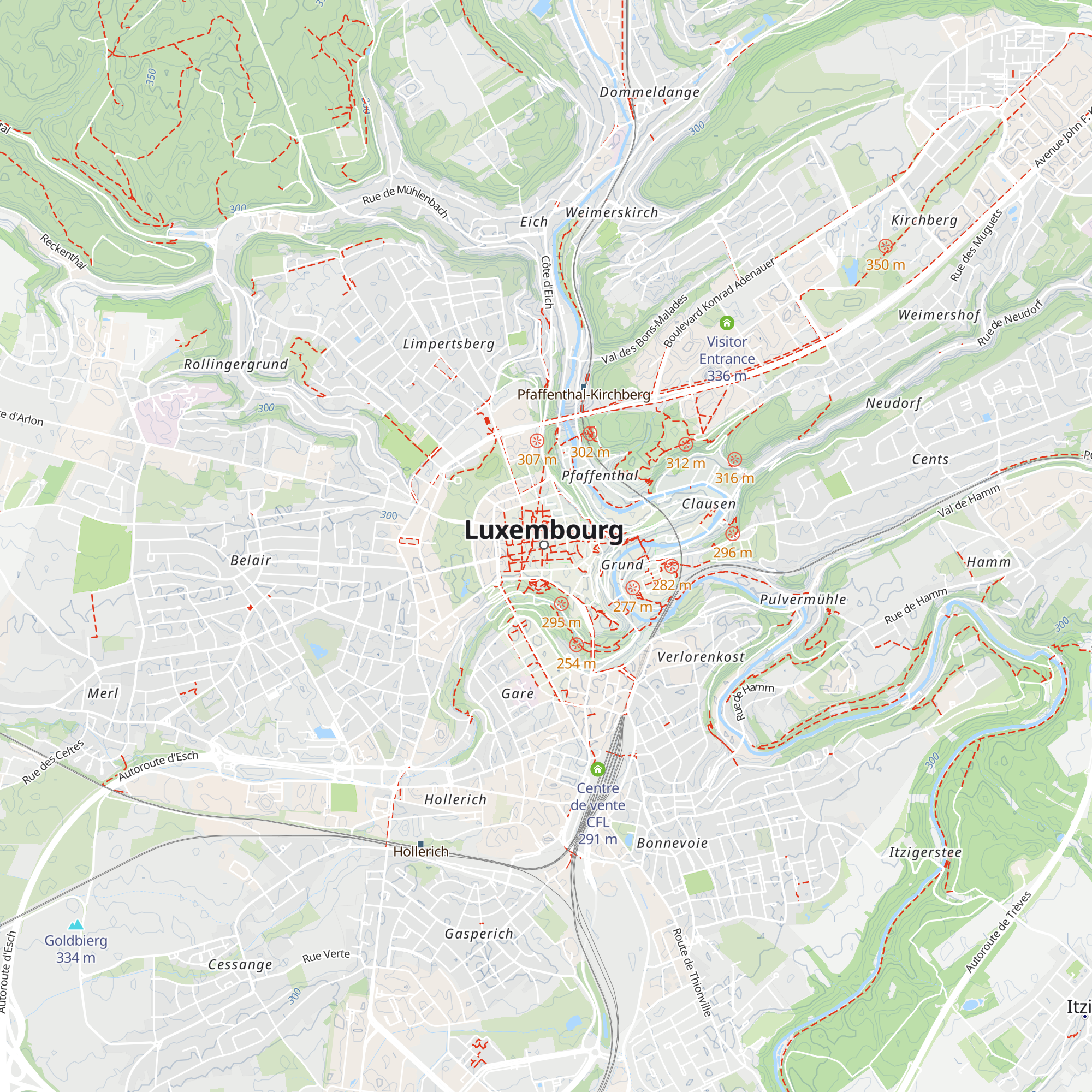 City Shopping info point map