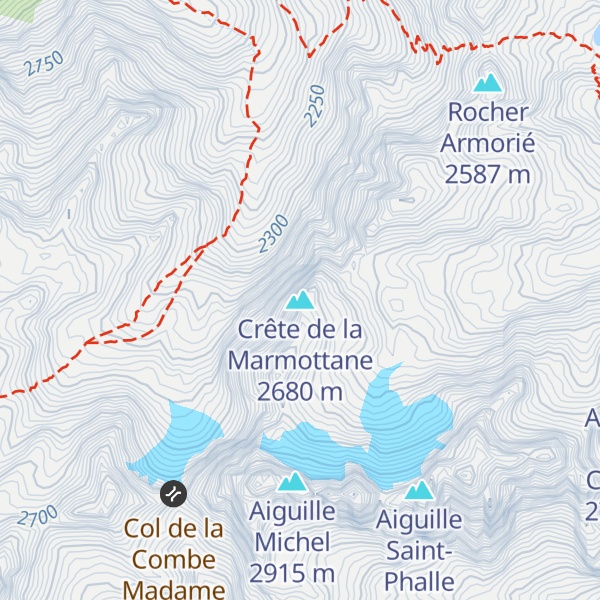 Map of Crête de la Marmottane