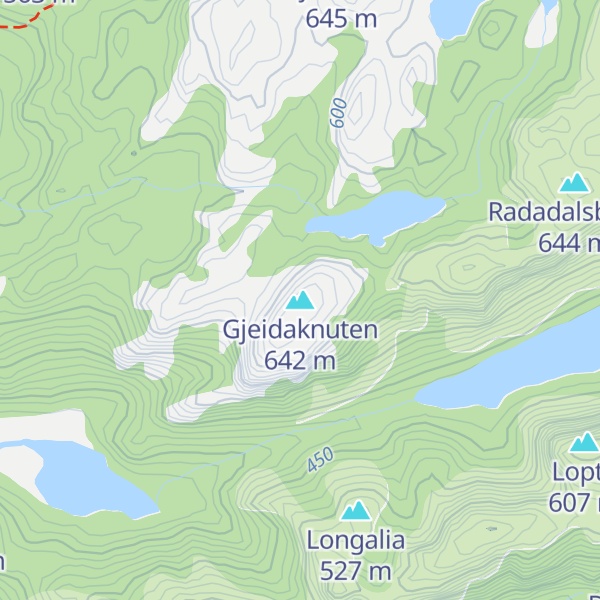 Map of Gjeidaknuten