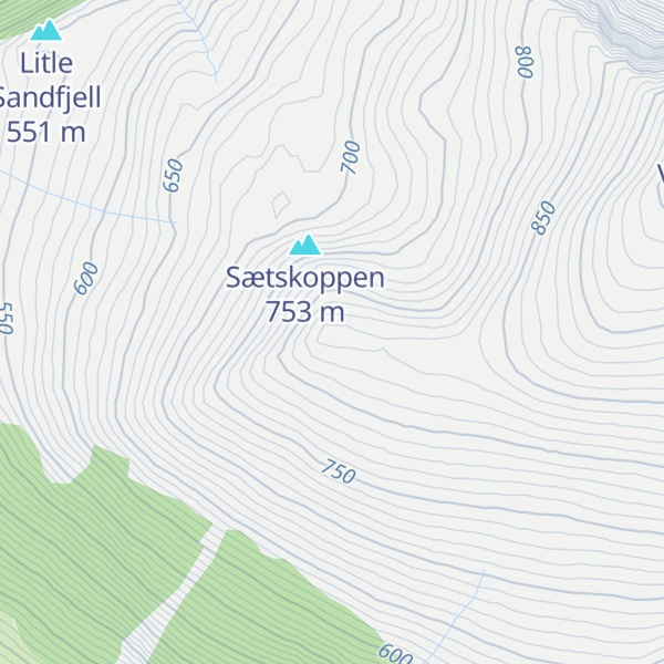 Map of Sætshornet