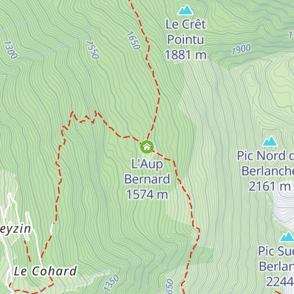 Map of L'Aup Bernard