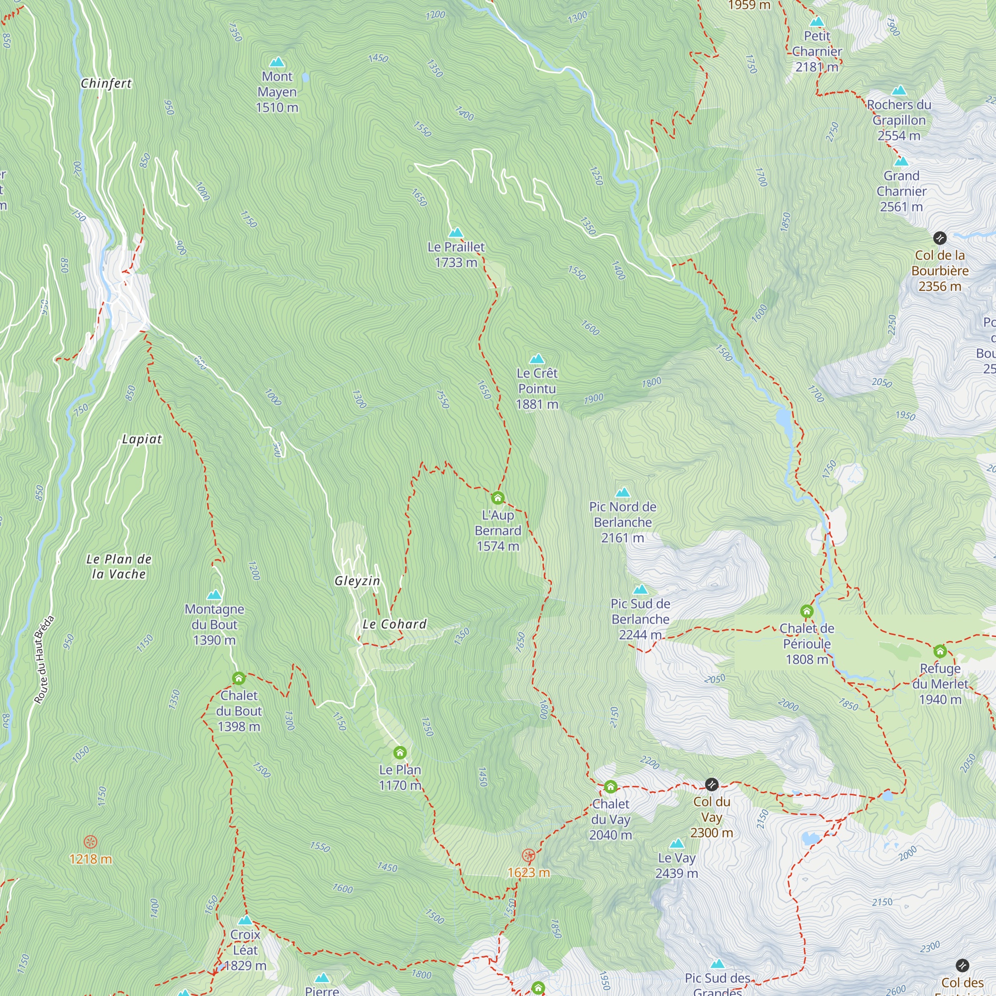 L'Aup Bernard map