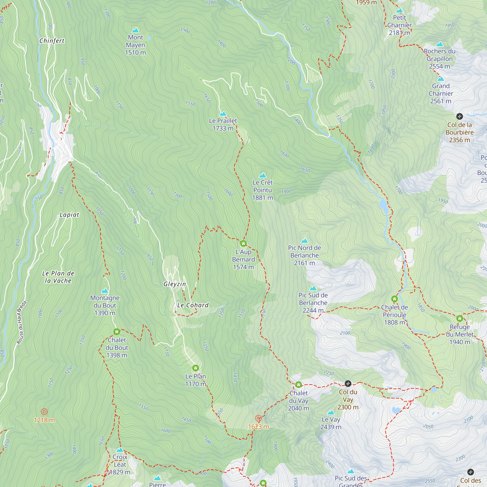 L'Aup Bernard map