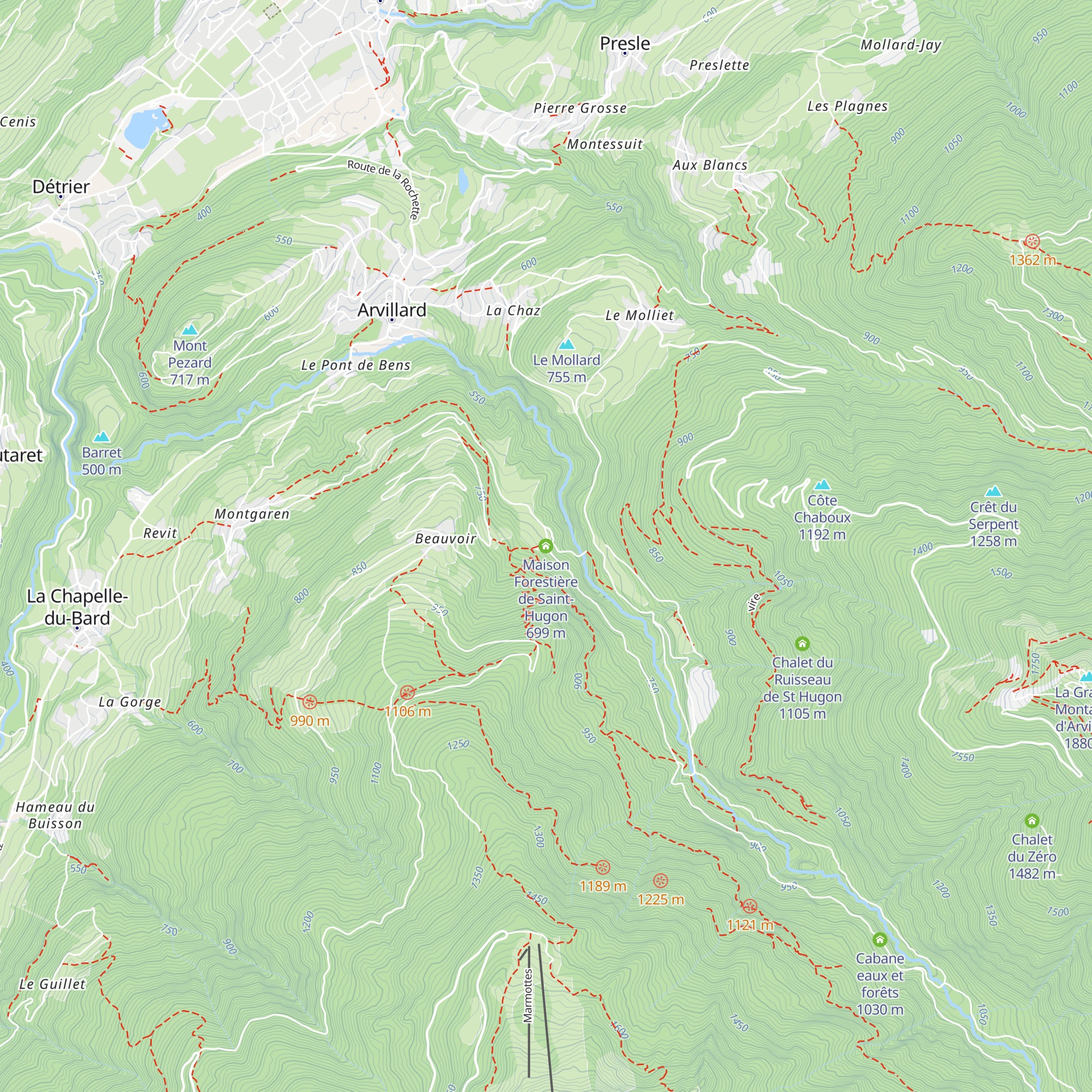 Maison Forestière de Saint-Hugon map