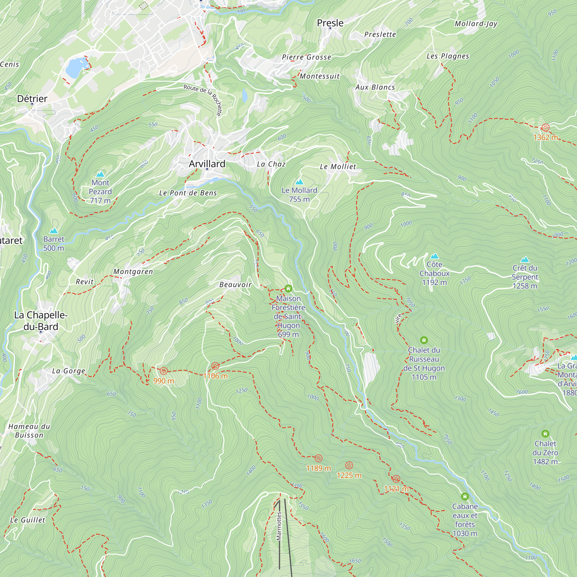 Maison Forestière de Saint-Hugon map