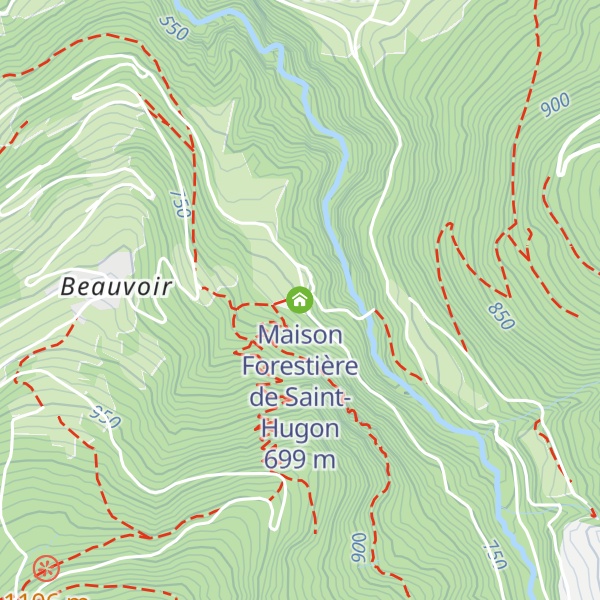 Map of Maison Forestière de Saint-Hugon