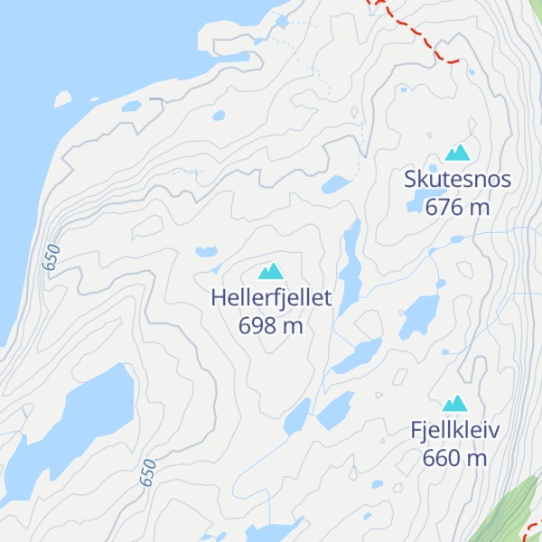Map of Hellerfjellet