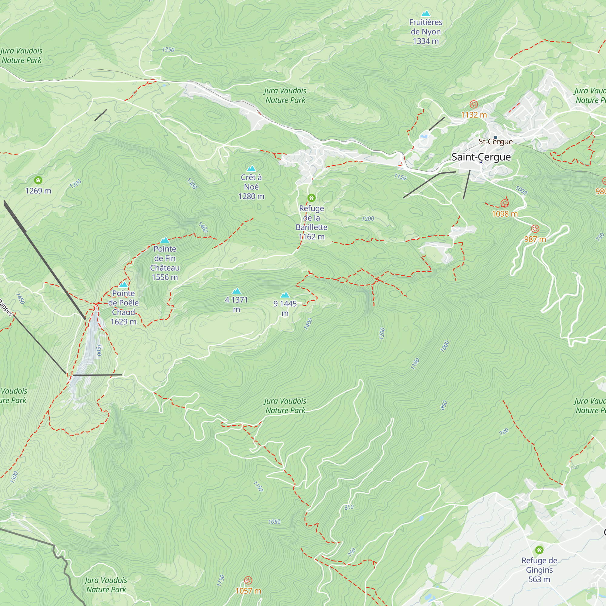 Alphütte La Barillette map