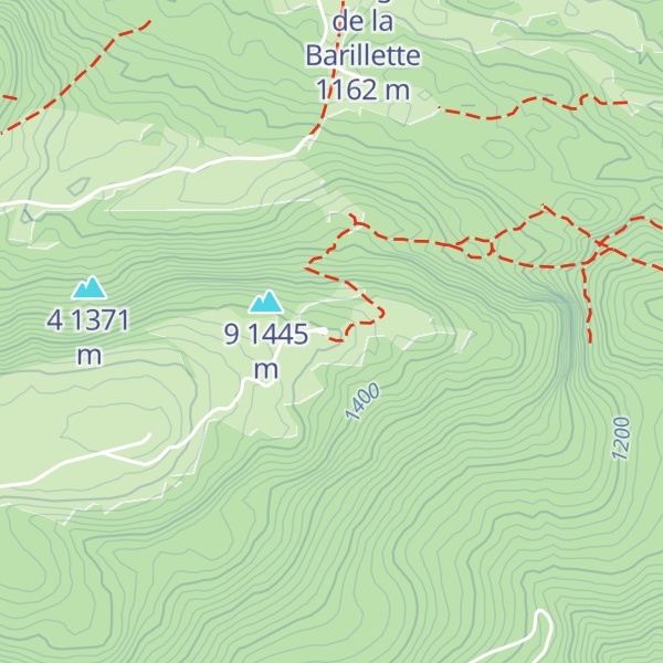Map of Alphütte La Barillette