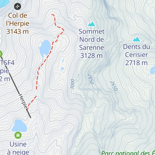 Map of Sommet Sud de Sarenne