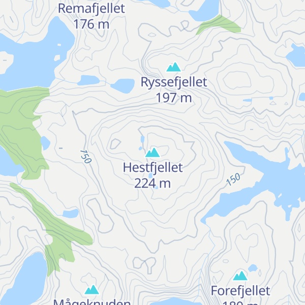 Map of Hestfjellet