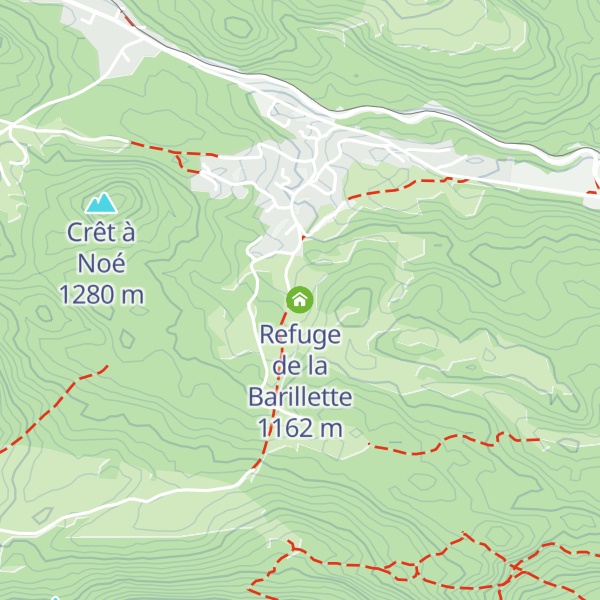 Map of Refuge de la Barillette