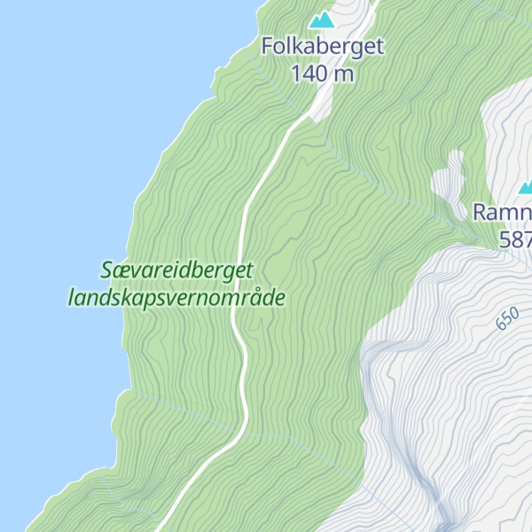 Map of Vidjehaugen