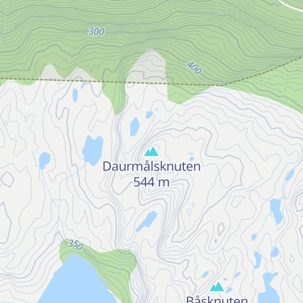 Map of Daurmålsknuten