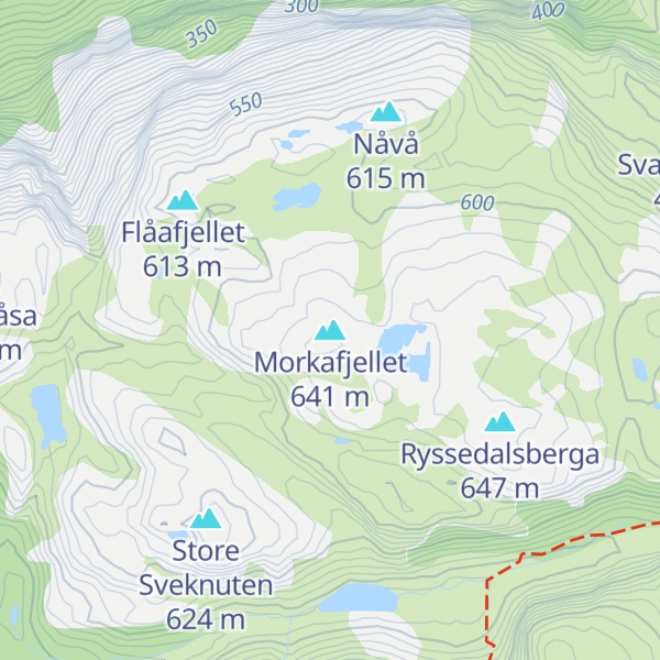 Map of Morkafjellet