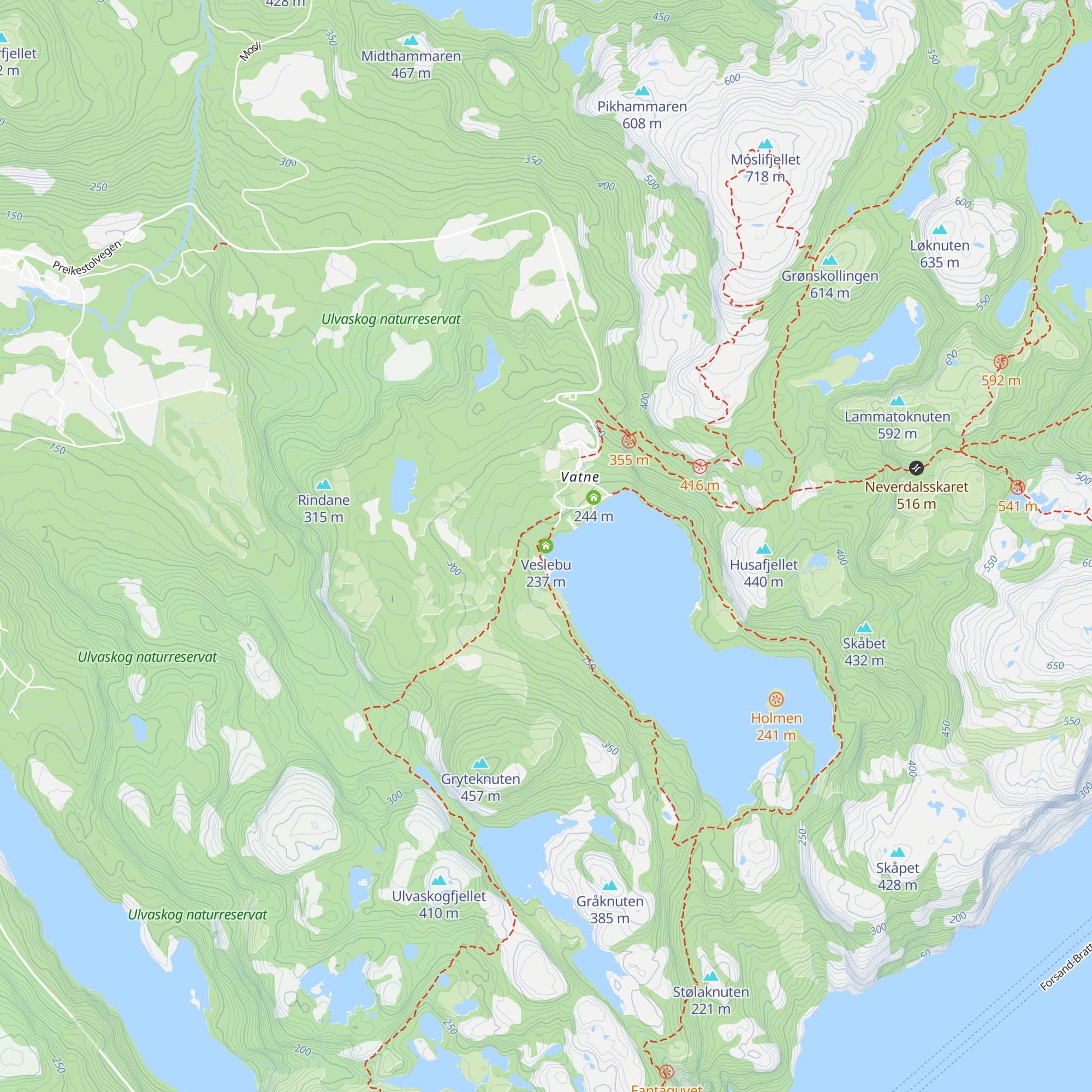 Veslebu map