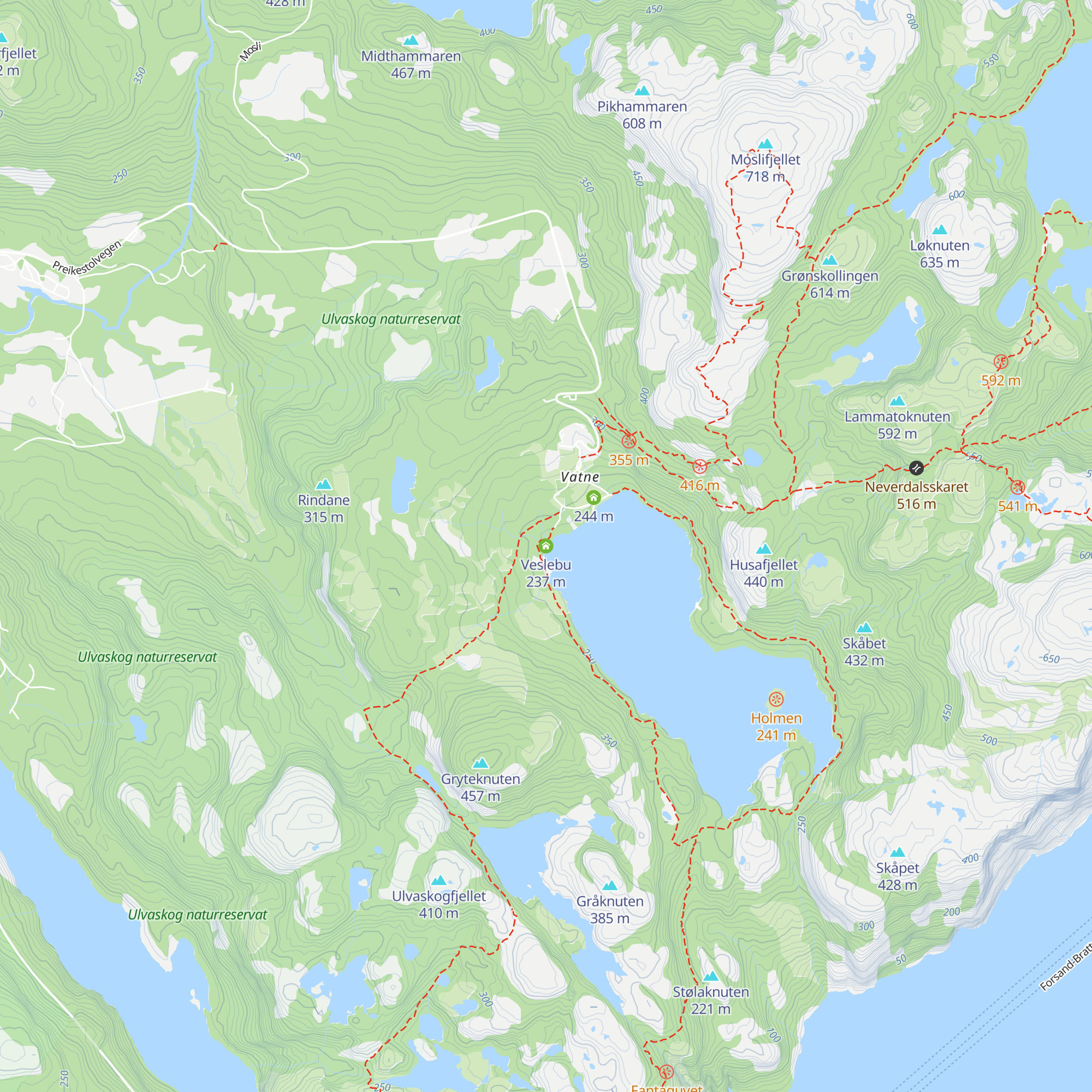 Veslebu map