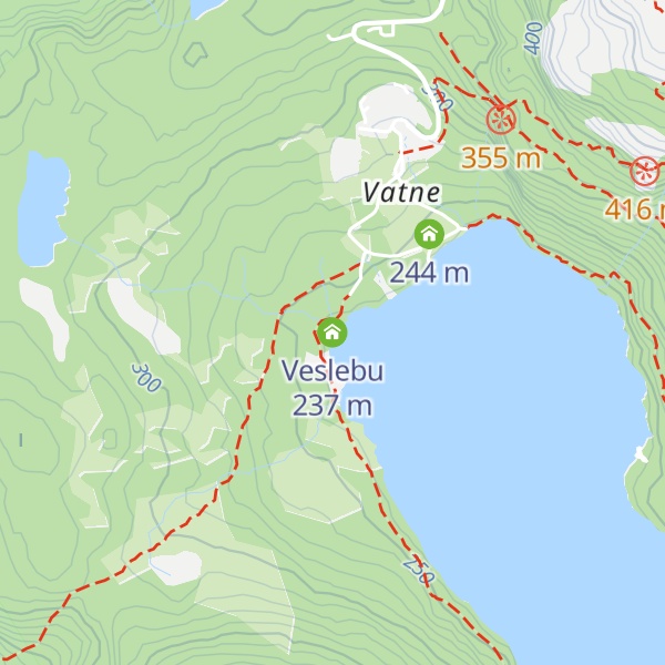 Map of Veslebu