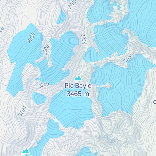 Map of Pic Bayle