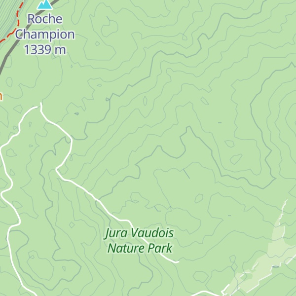 Map of Refuge du Pré à la Dame