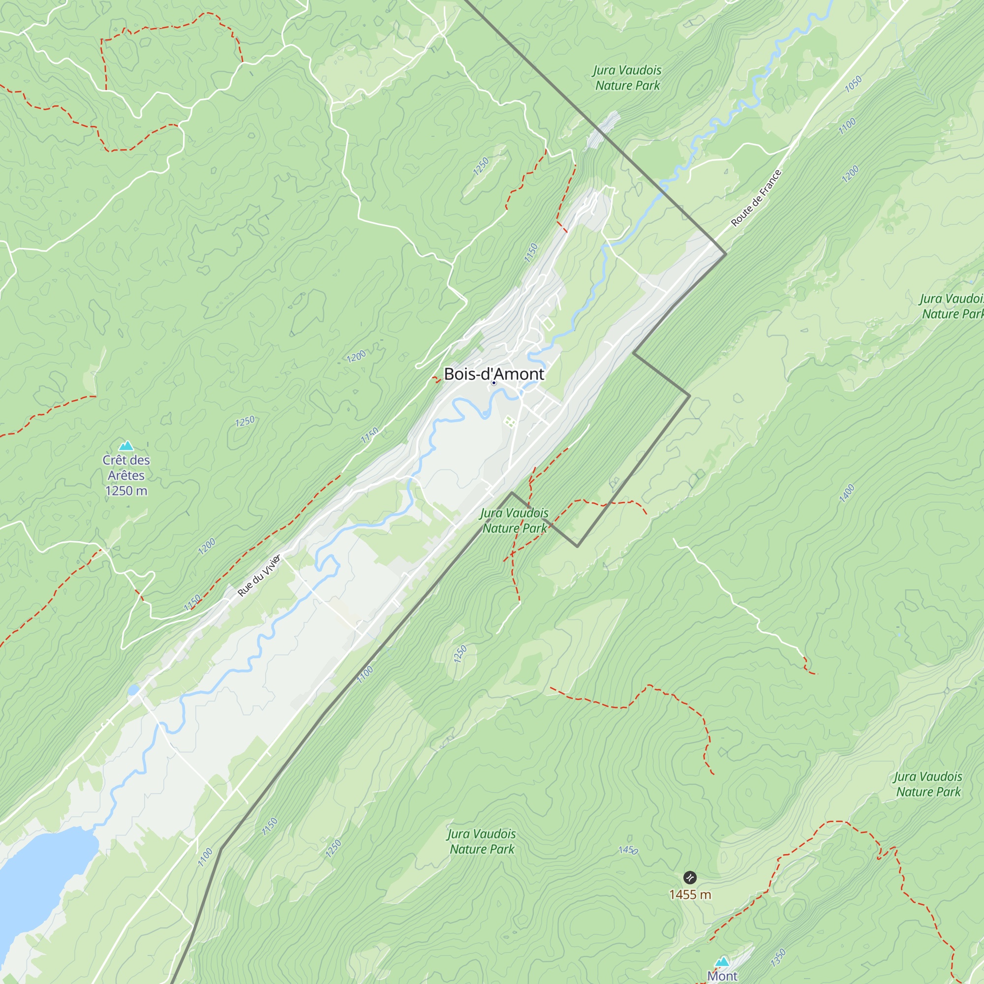 Gîte Le Montagnard map