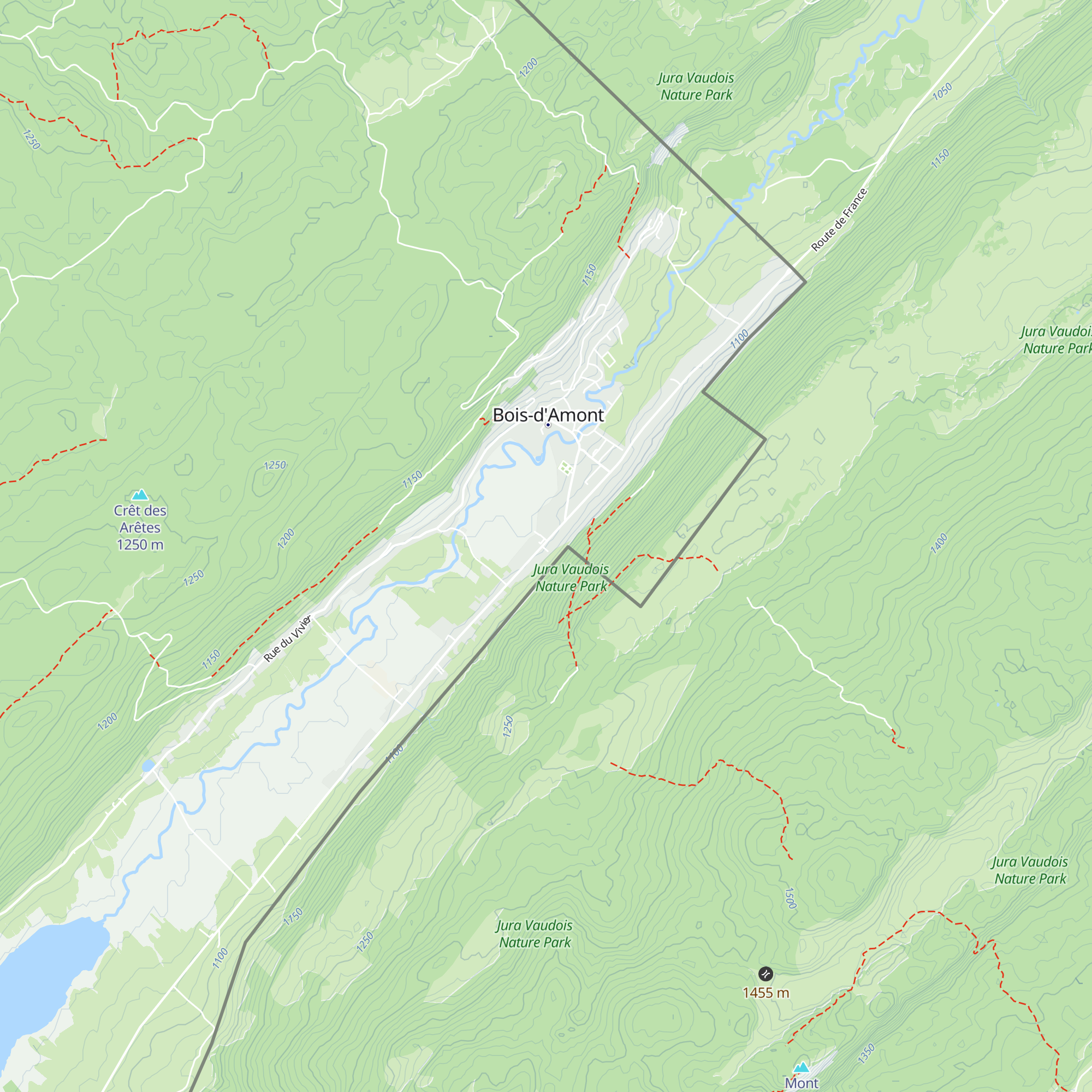 Gîte Le Montagnard map