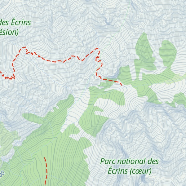 Map of Cabane de Peyron Roux
